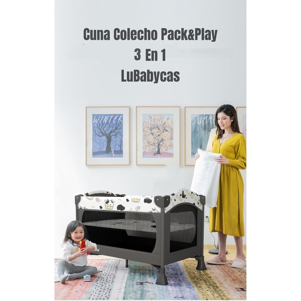 Cuna Colecho Corral 3 En 1 Lubabycas Le&oacute;n image number 2.0