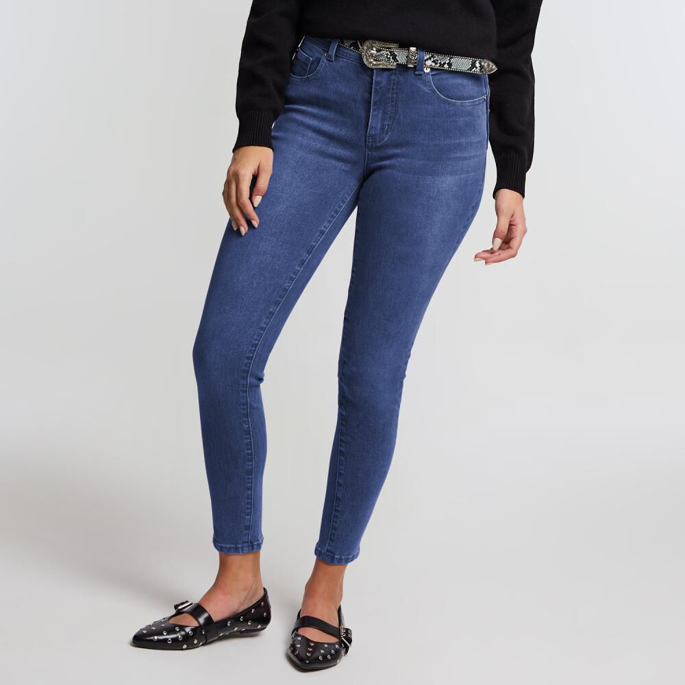 Jeans Tiro Alto Skinny Push Up Mujer Kimera image number 0.0