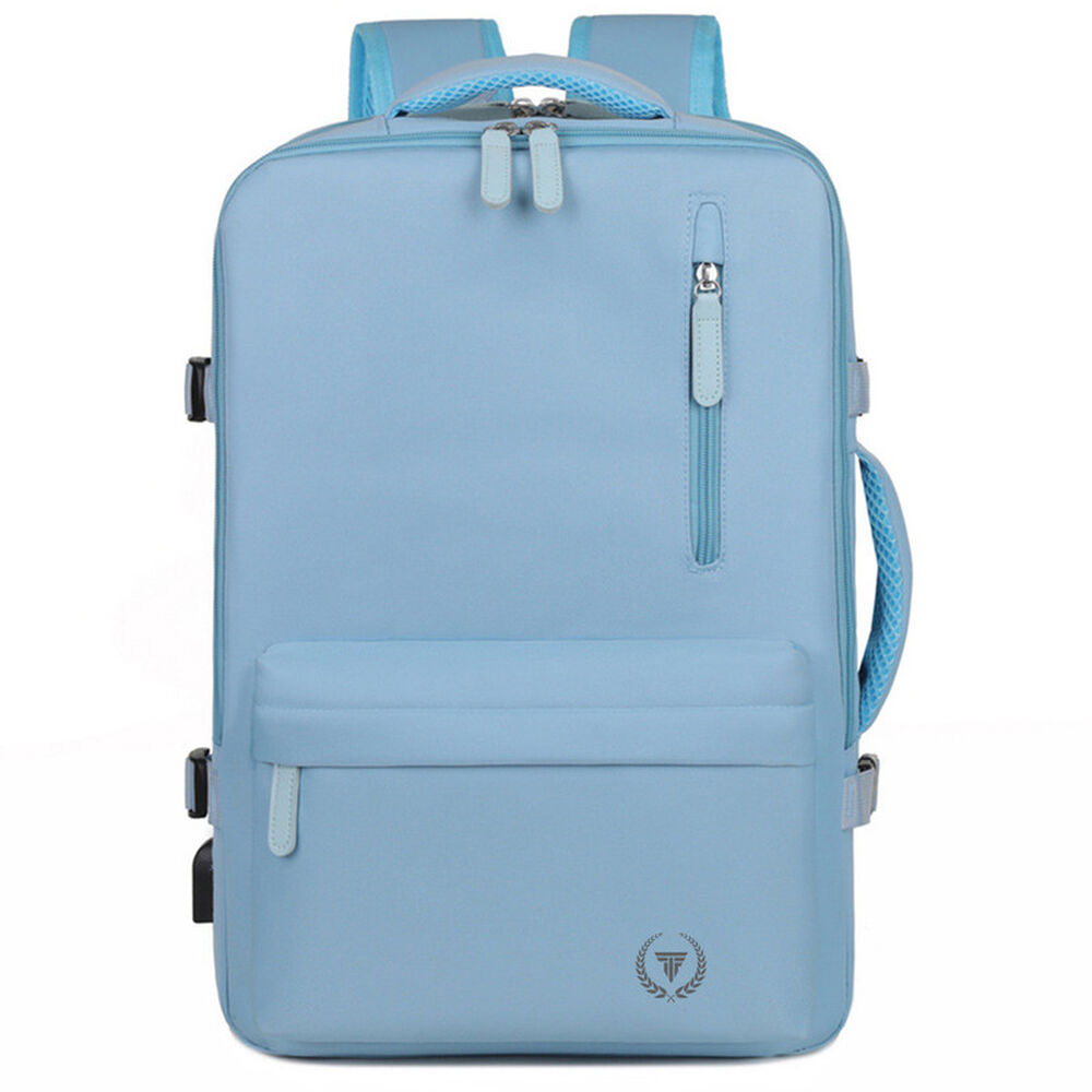 Mochila De Viaje Expandible 39 L Celeste Titanfit image number 0.0