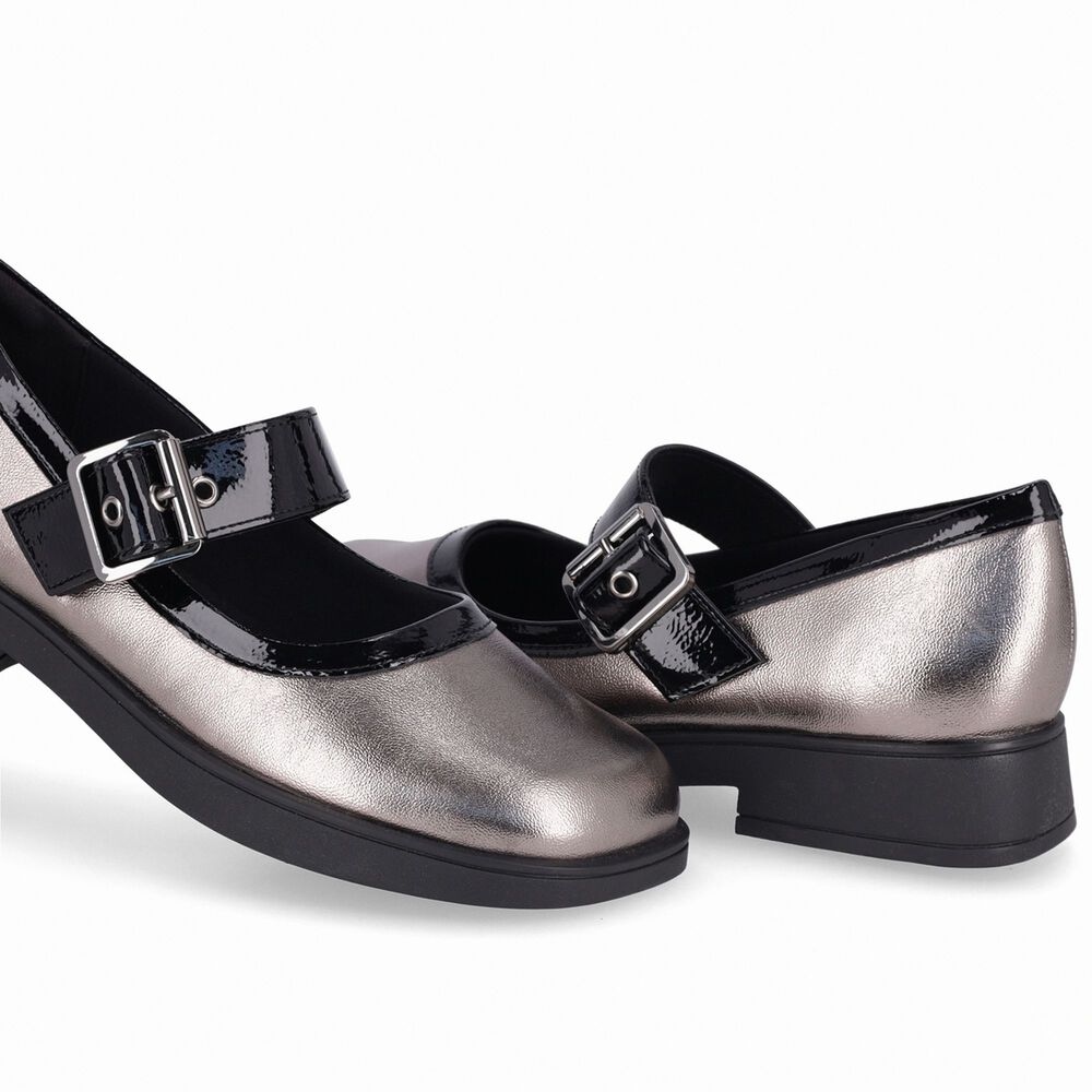 Zapato Mary Jane Mujer Peltre/negro Francisca Piccadilly image number 5.0