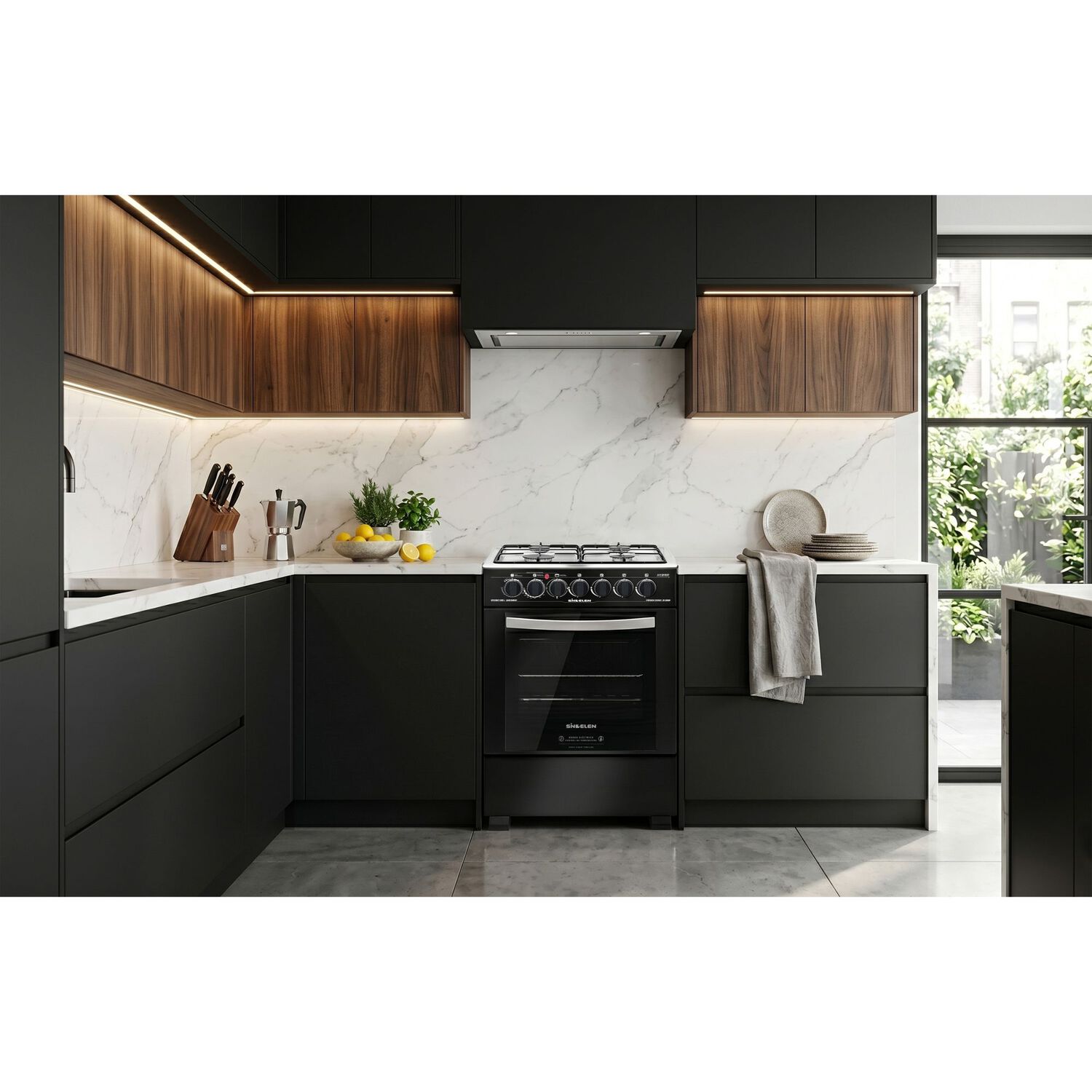 Cocina A Gas Sindelen Ch-600ng 4 Quemadores image number 4.0
