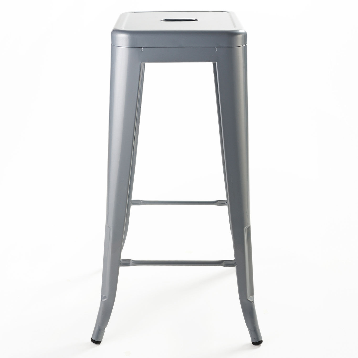 Pack 4 Pisos De Bar Metal Tolix Gris image number 2.0