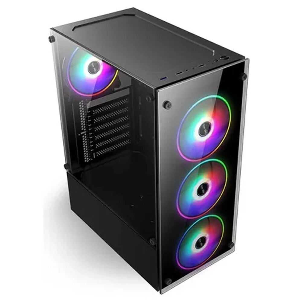 Gabinente Gamer Stormbyte Atx / M-atx / Micro Atx/ + Fuente 500w + 3 Ventiladores Rgb image number 1.0