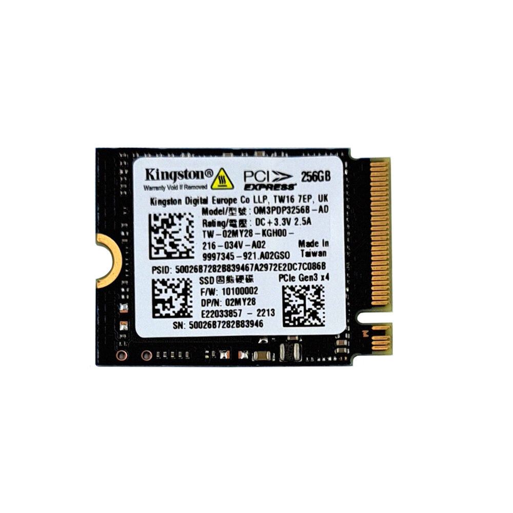 Disco SSD M.2 Kingston 2230 NVMe 256GB 0M3PDP3256B 02MY28 image number 0.0
