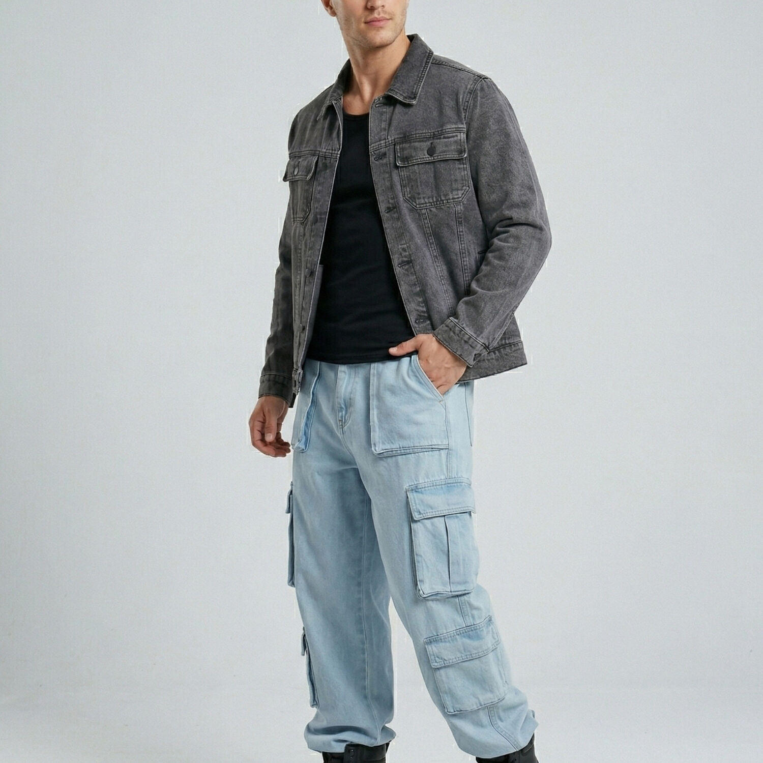 Chaqueta Mezclilla French Hombre image number 1.0