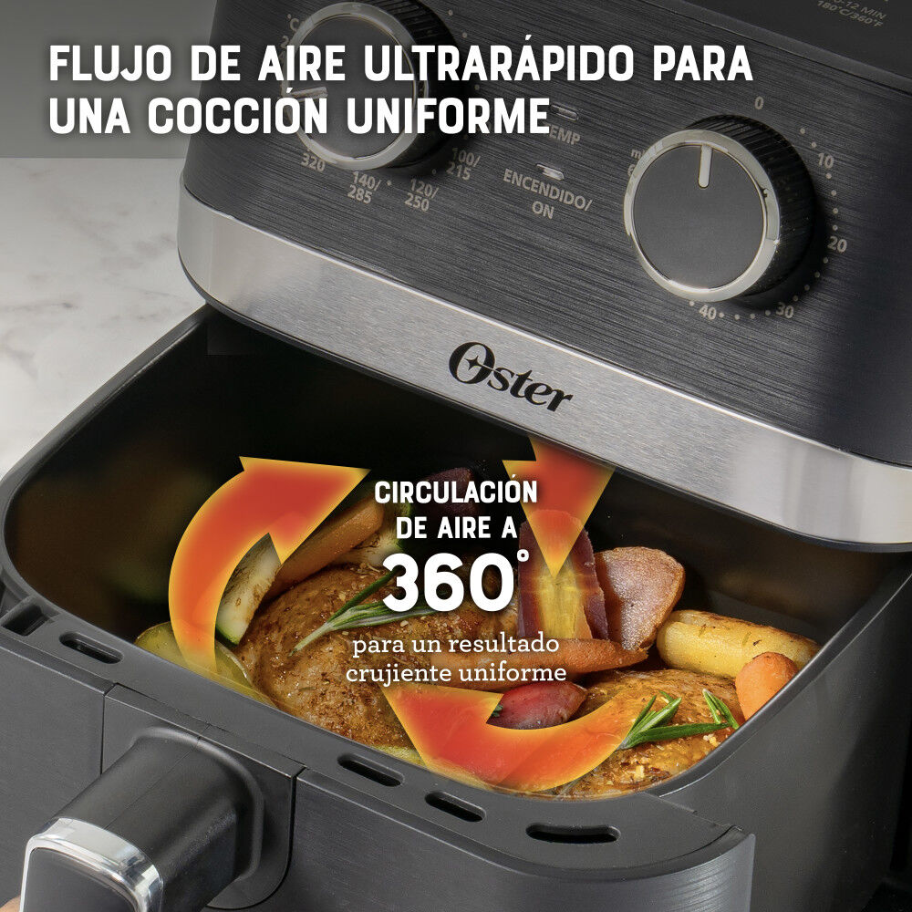 Freidora De Aire Manual 4l Oster Diamondforce Ckstaf401mdf image number 4.0