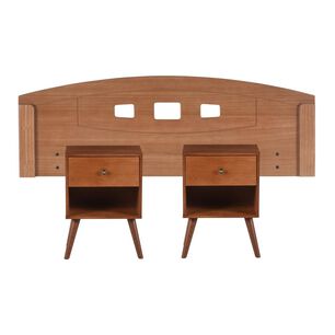 Set De Madera Cic Gales   / 2 Plazas