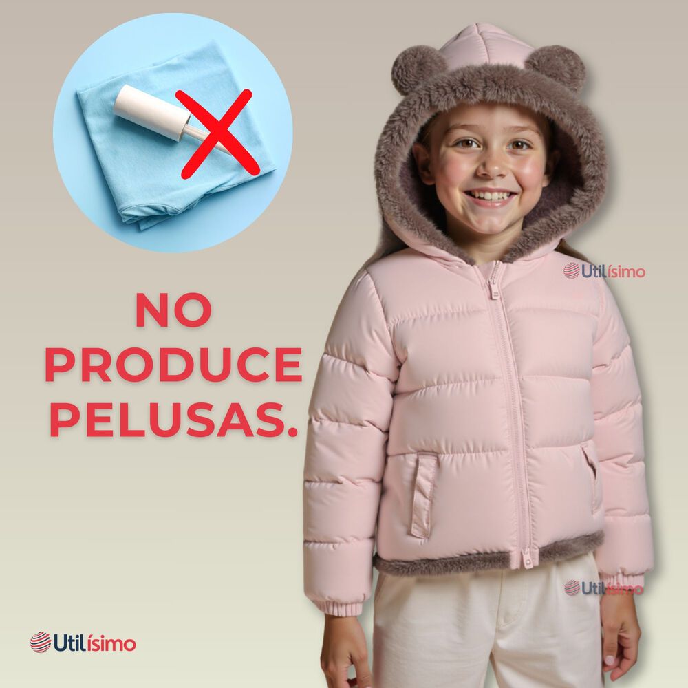 Parka Con Capucha Manga Larga Unicolor Ni&ntilde;a Jump Kids Pink image number 6.0