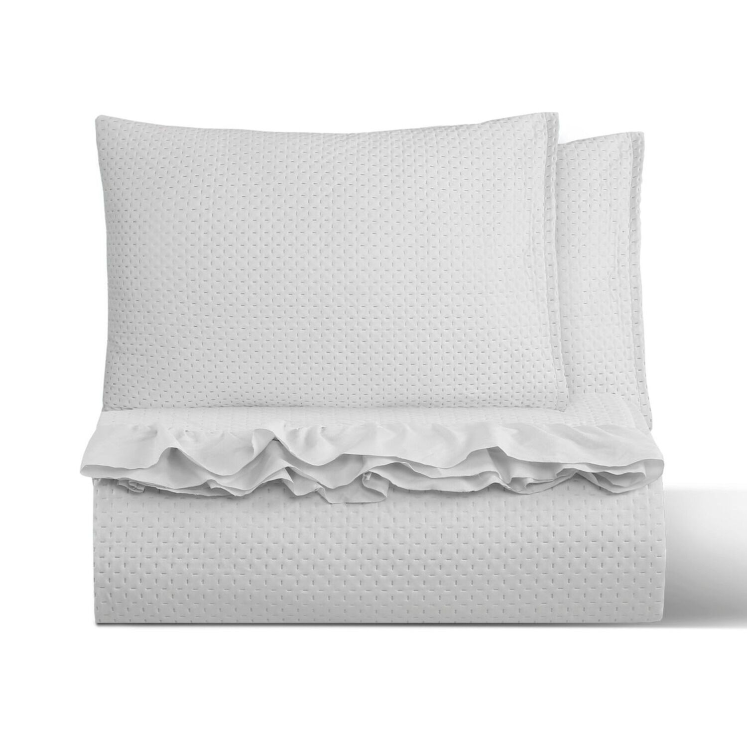 Cubrecama Quilt Reversible Super King 270 X 260 Cm Blanco- Magic Collection Martin&eacute; image number 1.0