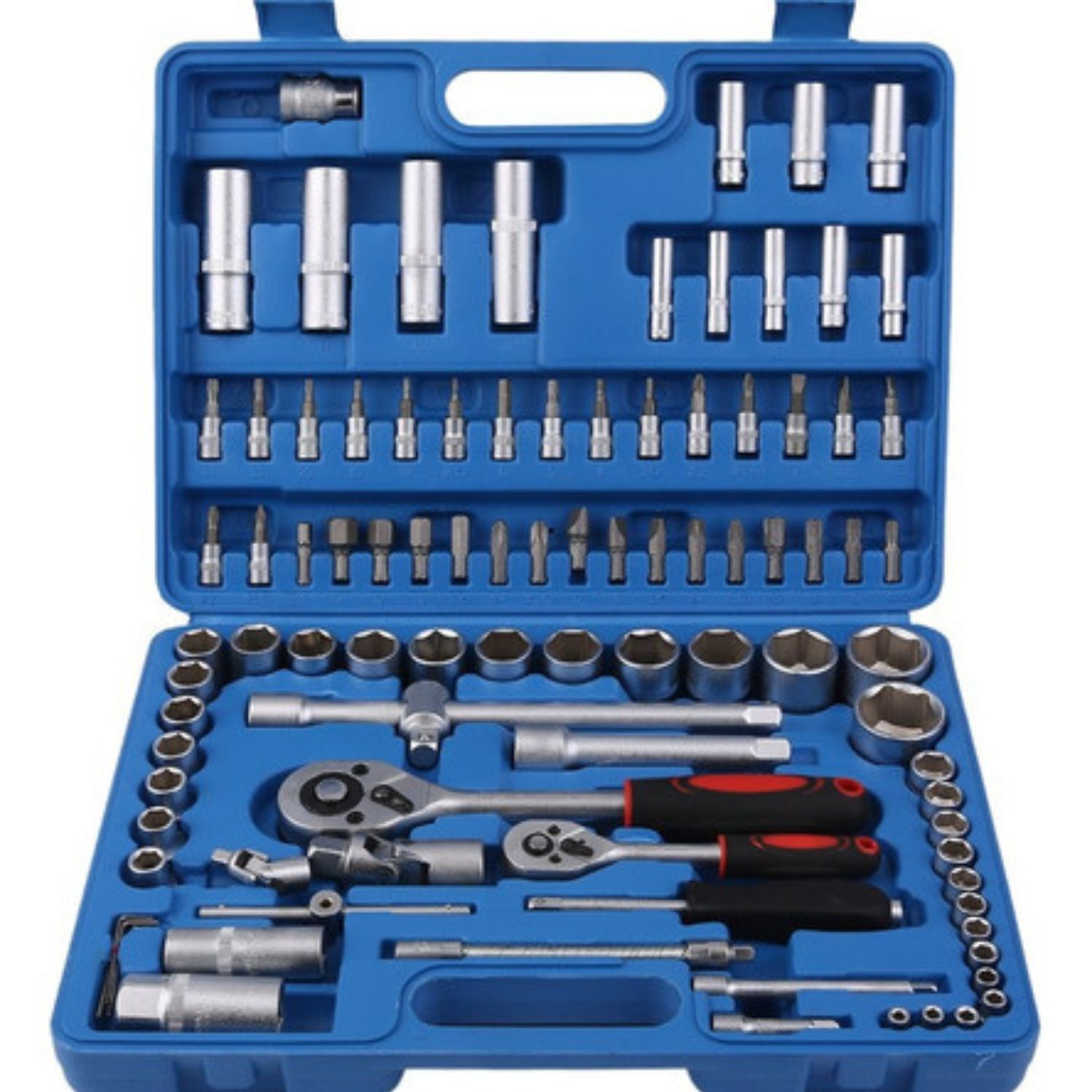 Set Caja Herramientas Dados 94 Piezas Acero Carbono 1/2 1/4 image number 0.0
