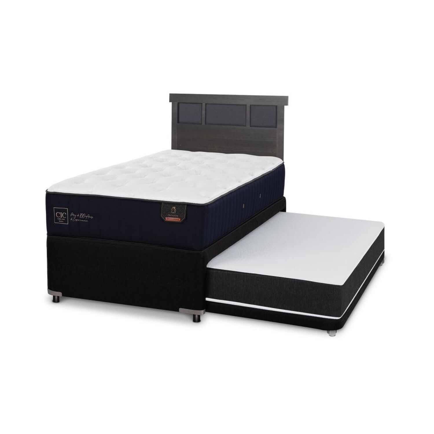 Cama Nido Cic Premium / 1.5 Plazas / Base Normal + Respaldo image number 1.0