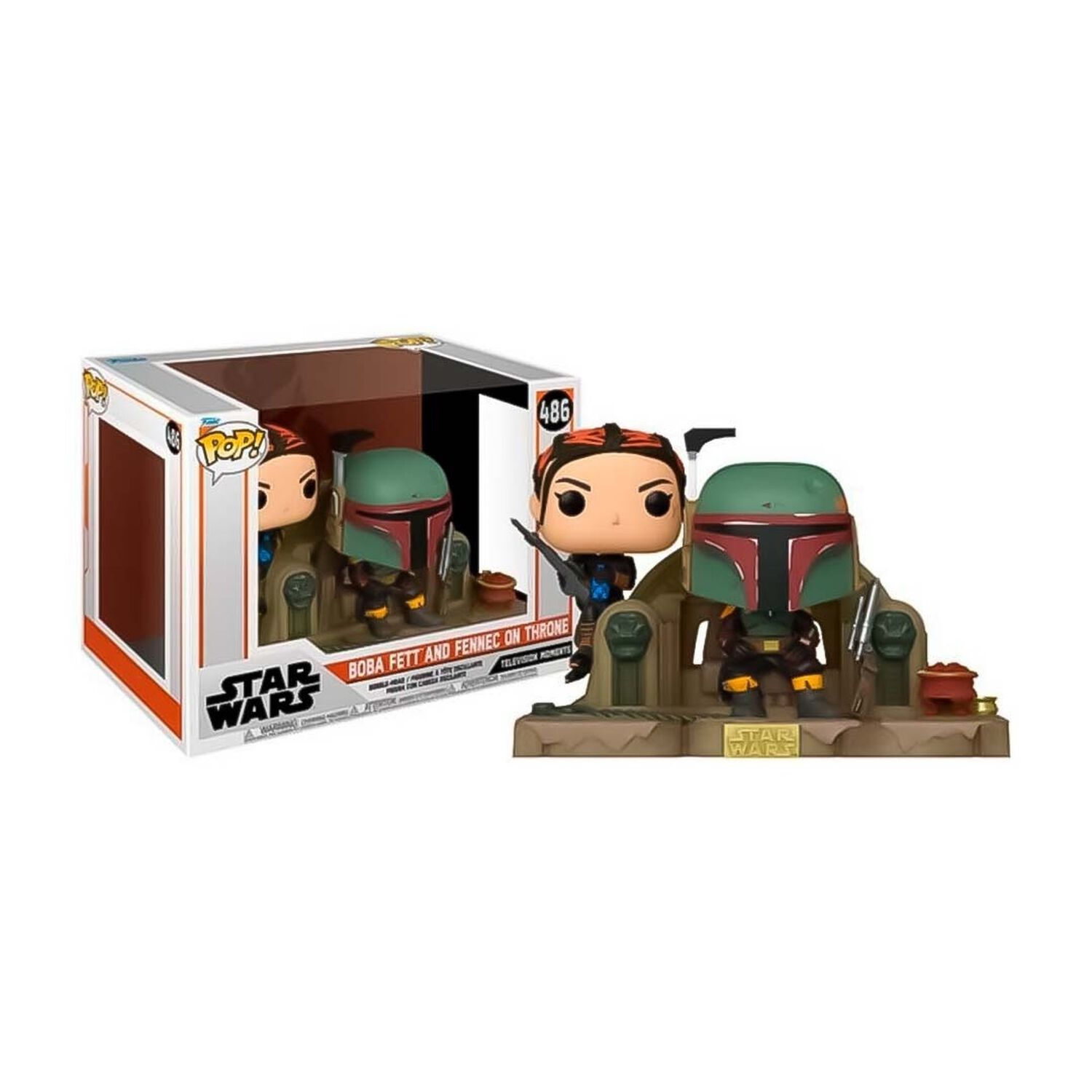 Figura Funko Pop Boba Fett Y Fennec Shand En Trono Star Wars image number 0.0
