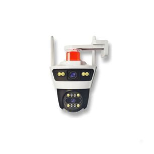 C&aacute;mara De Seguridad Jortan Doble Lente Wifi Exterior