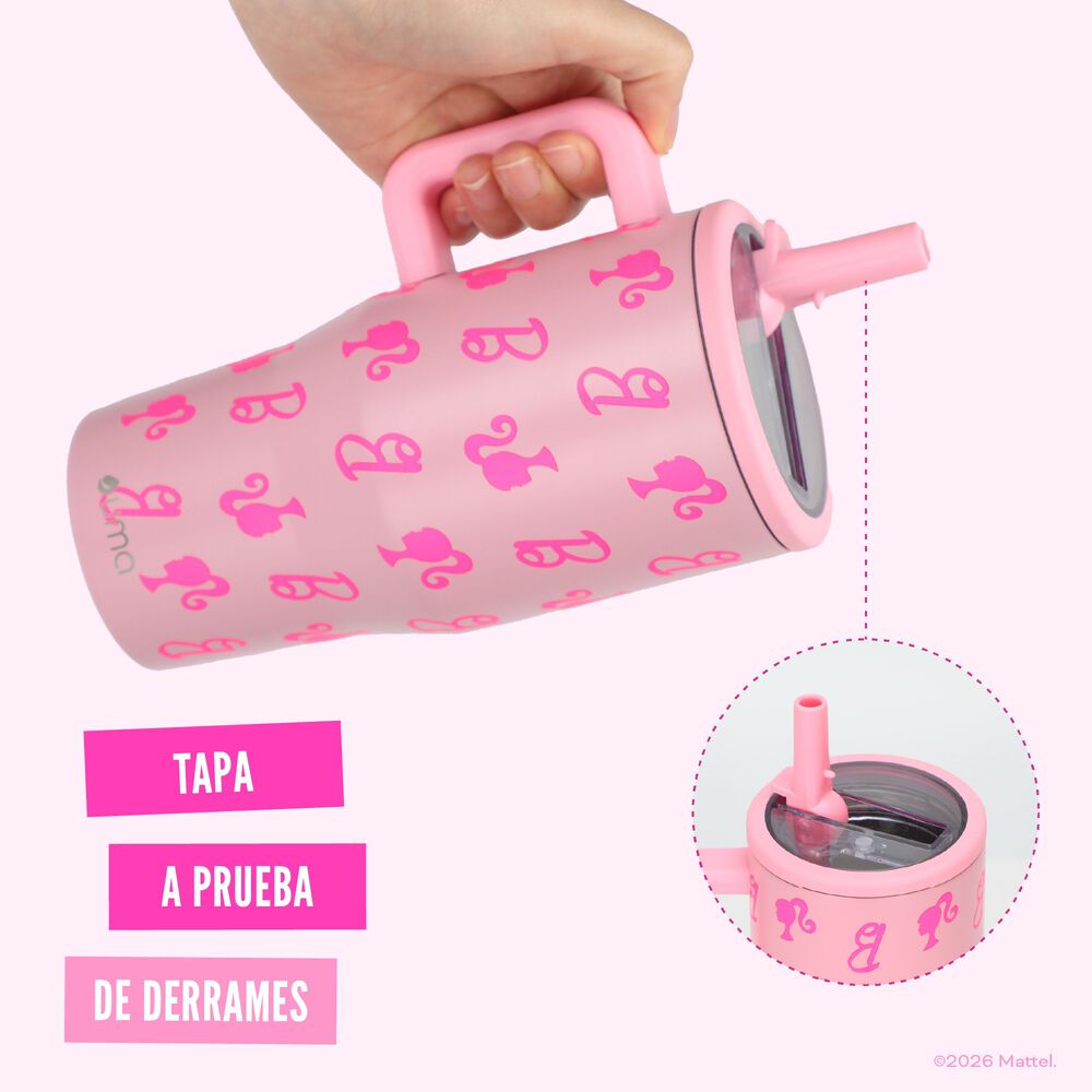 Vaso Termico Tumbler Mug Barbie Vibes 590ml Acero Inox Uma image number 2.0