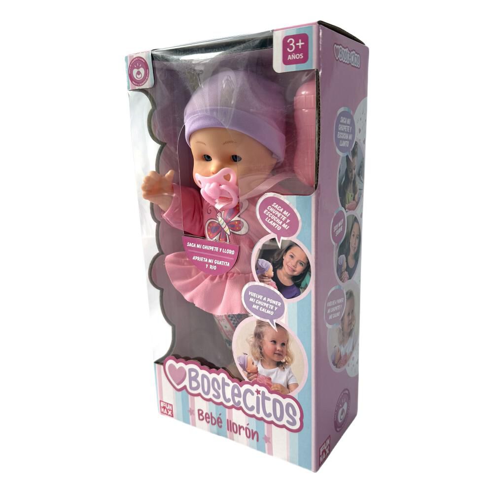 Muñeca Baby Doll Bostecitos Cuerpo Blando 12" Llorón Ass image number 7.0