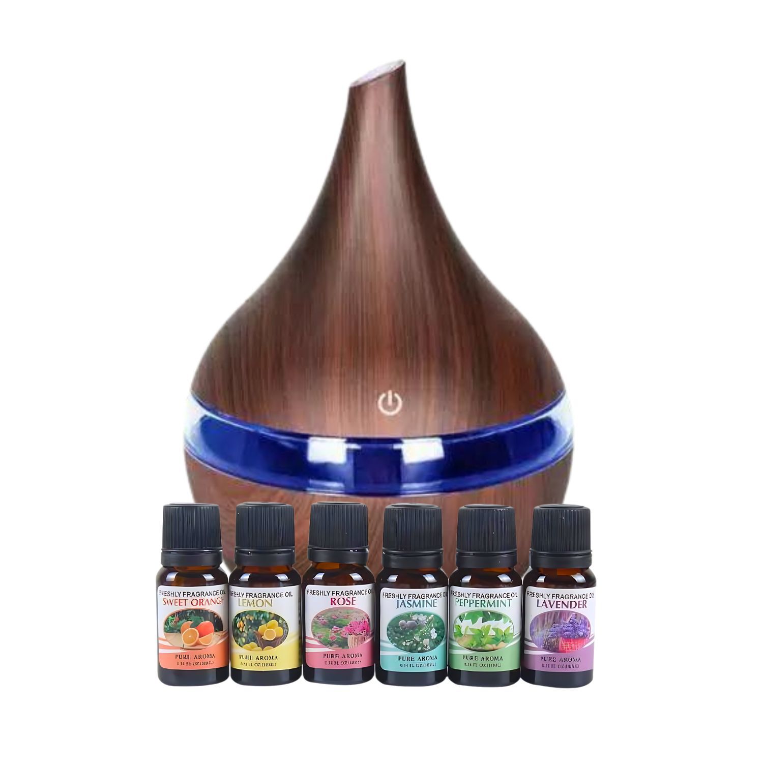 Pack Humidificador Marron Oscuro + 6 Esencias Aromaticas image number 1.0