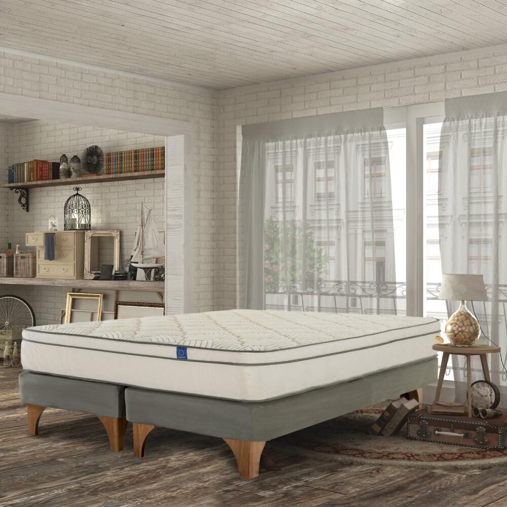 Cama Europea Flex Valencia / 2 Plazas / Base Dividida + Respaldo image number 4.0