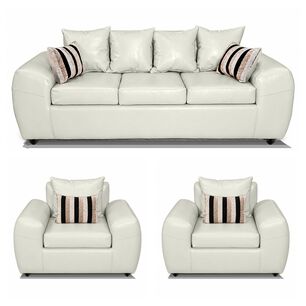 Juego De Living Elegant Detail Houston Pu / 5 Cuerpos