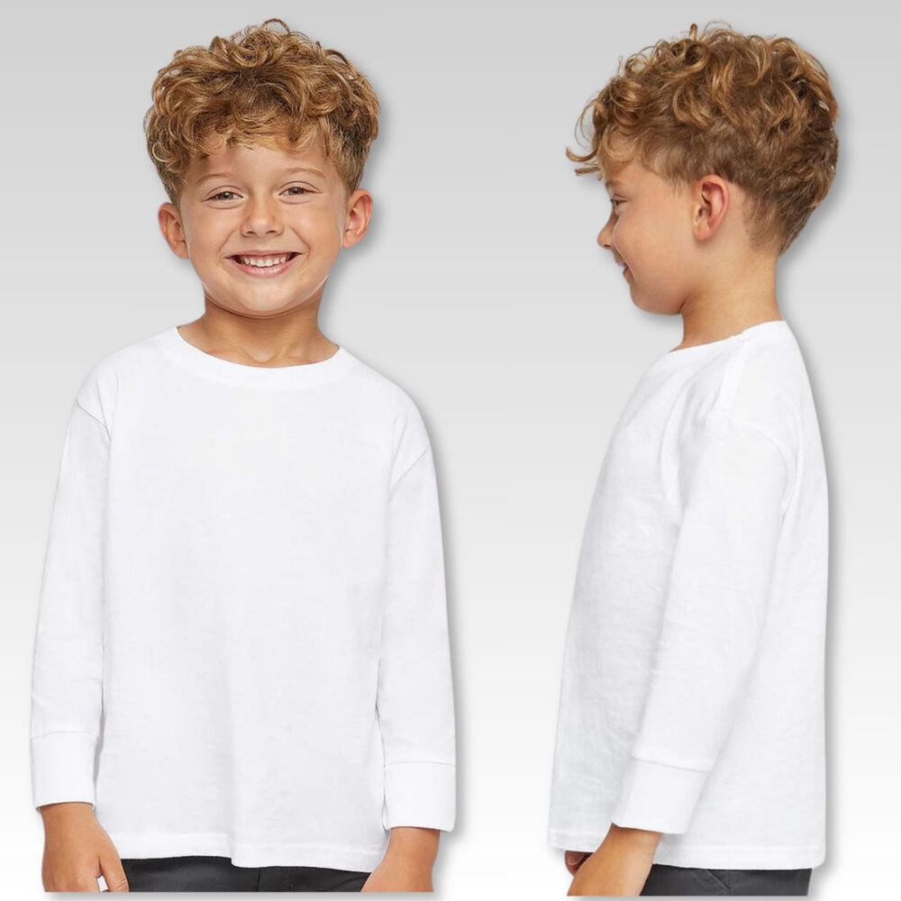 Camiseta Polera Polar Manga Larga Niño Primera Capa Blanco image number 3.0
