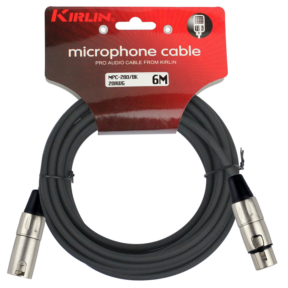 Cable Micrófono Kirlin Serie C Xlr 6m Mpc-280-6 image number 1.0