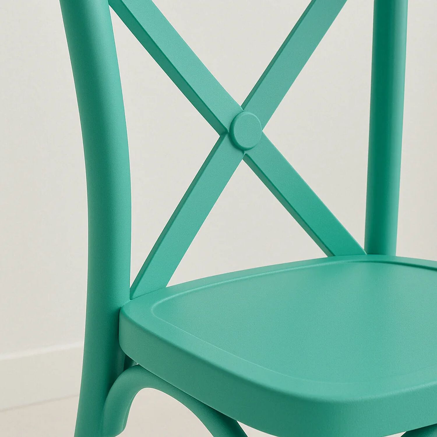 Pack 4 Sillas De Terraza O Comedor Crossback Danubio - Menta image number 5.0