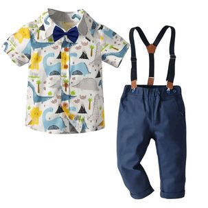 Conjunto De Vestir Con Pantalón Y Tirantes Bebé Niño 6 Meses A 4 Años
