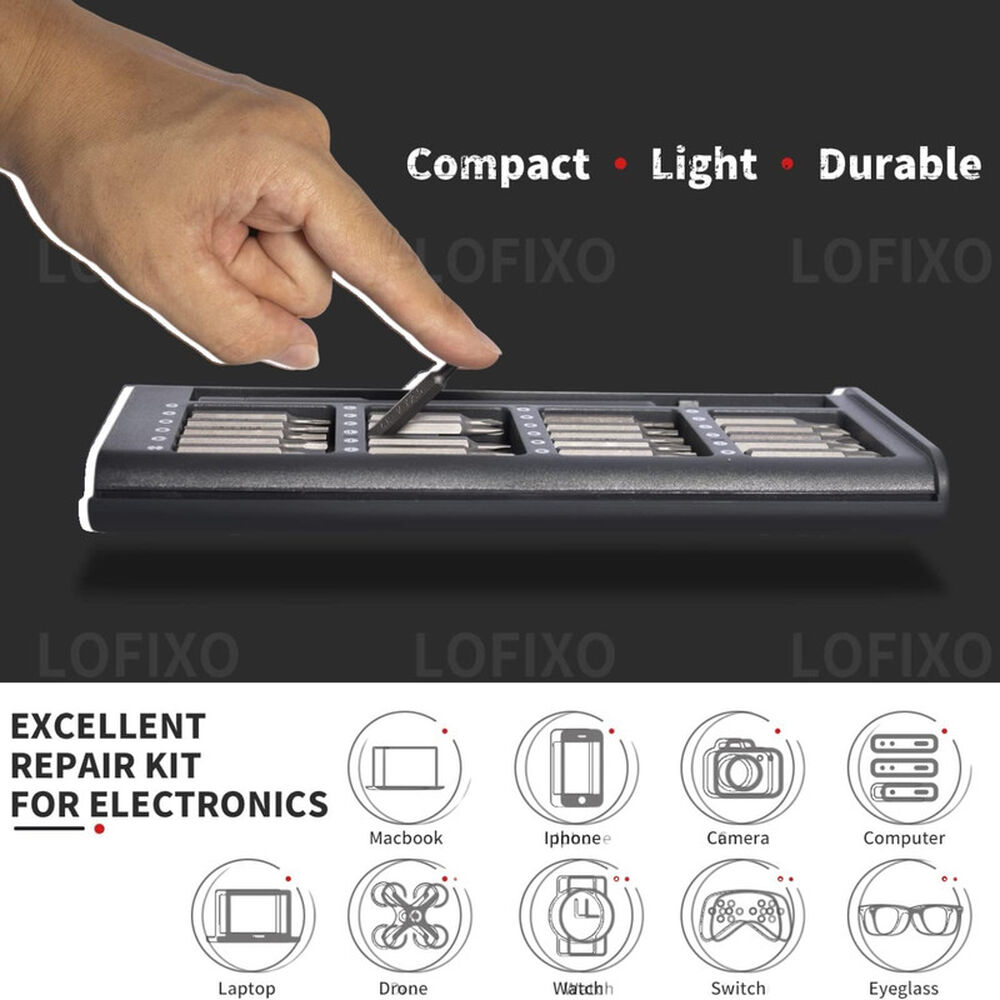 Desatornillador 24 En 1 Cr-v Magn&eacute;tico Aluminio 12.5cm image number 2.0