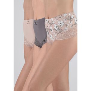 Pack 3x Pantaleta Algod&oacute;n P3145053-ros2 Kayser