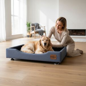 Cama De Mascotas - Talla Xl Extra (110x80 Cm) / Pata Montessori 3 Cm (gris)