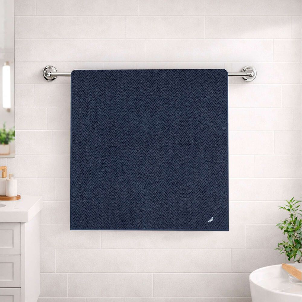 Toalla De Ba&ntilde;o Cuerpo Vis Nautica Home 100% Algod&oacute;n Suave 76x137cm Azul image number 5.0