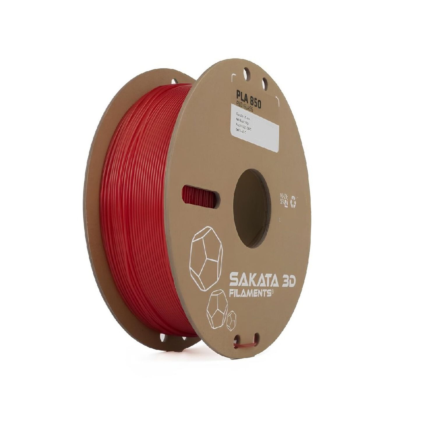 Filamento Sakata Pla 850 Glass Rojo 1.75mm 1kg image number 0.0