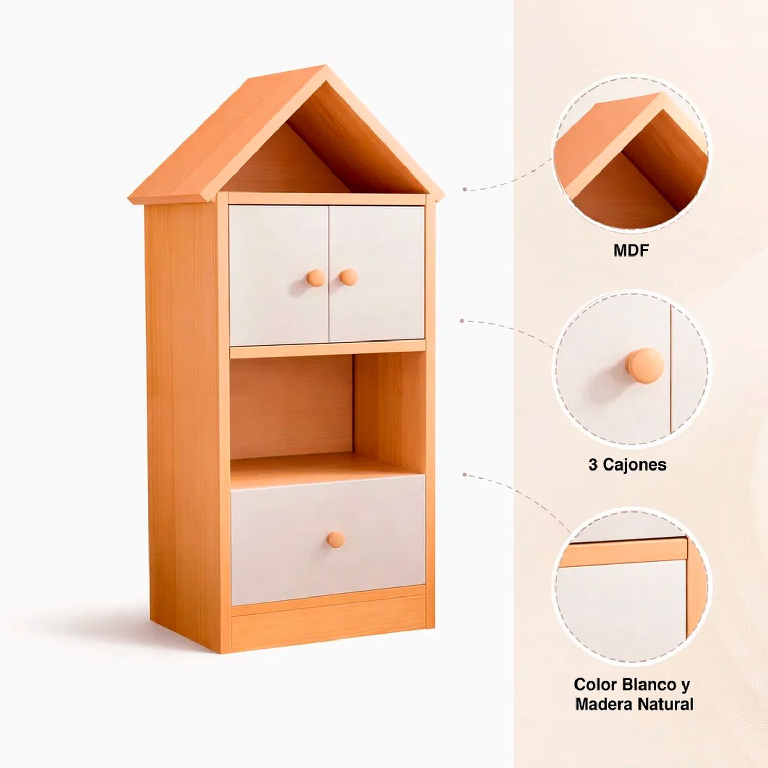 Estanteria Madera Organizadora Para Ni&ntilde;os image number 4.0