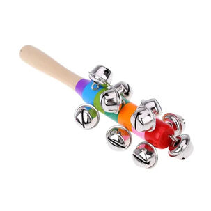 Cascabel Para Ni&ntilde;os Juguete Musical De Ritmo Mango Madera
