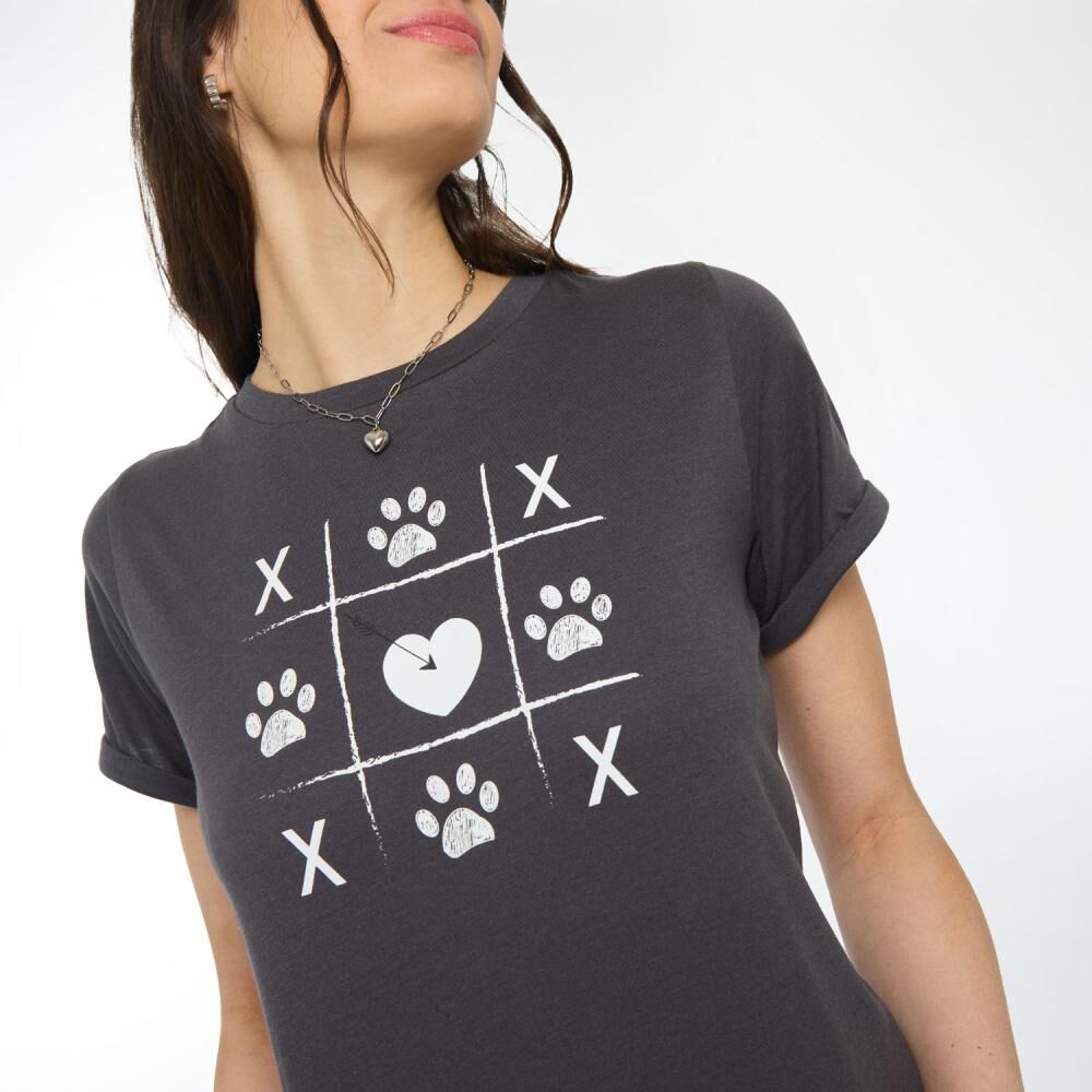 Polera Estampada Animal Lover Manga Corta Cuello Redondo Mujer Freedom image number 4.0