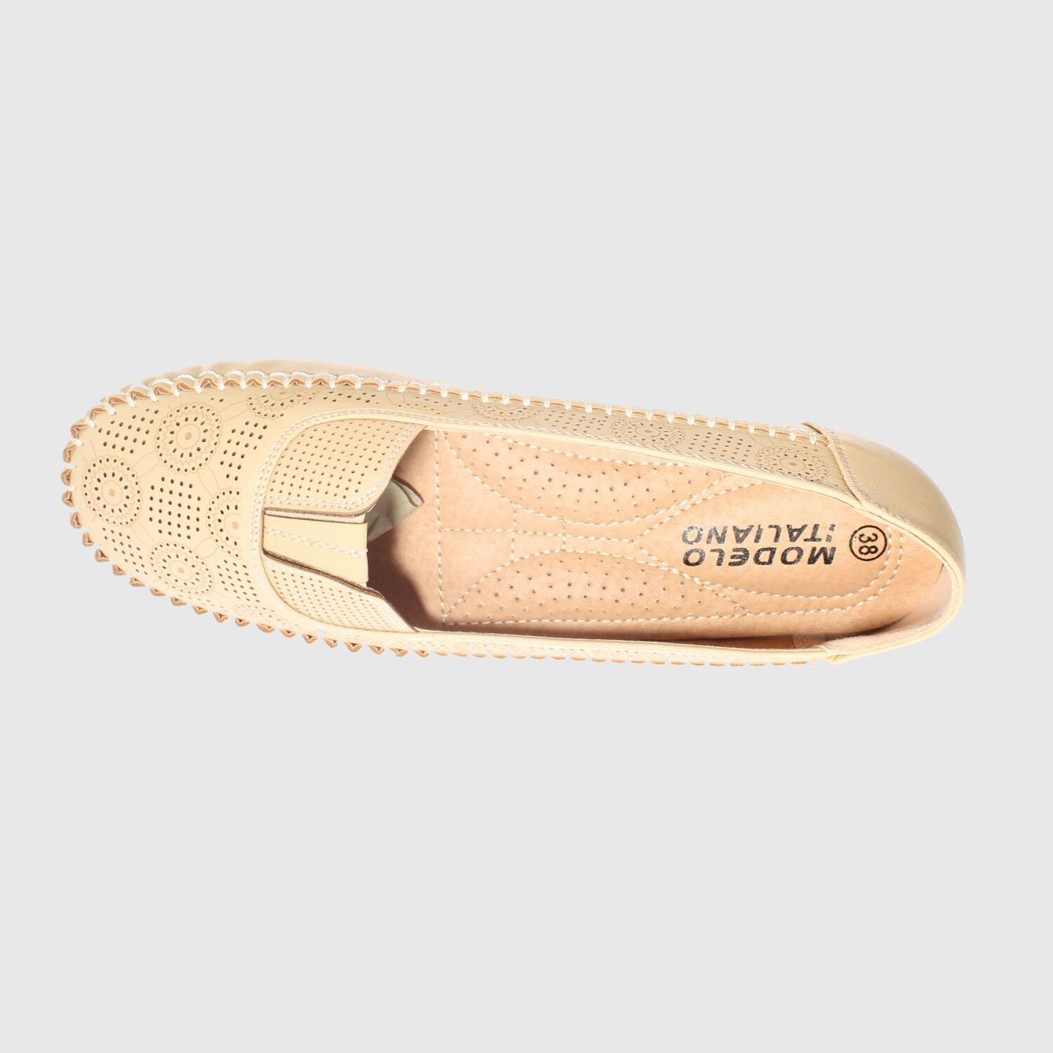Mocas&iacute;n Beige Modelo Italiano Art. 5ask64244beige image number 5.0
