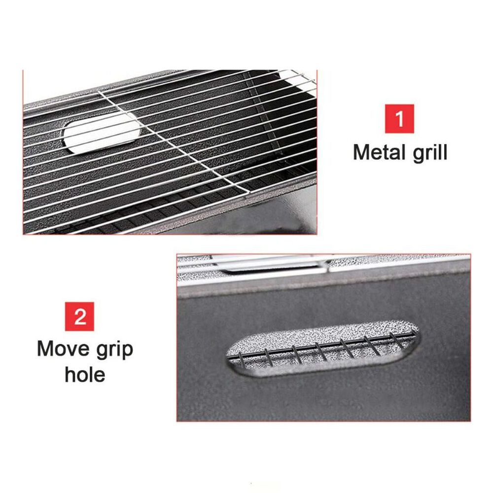 Parilla Port&aacute;til De Carb&oacute;n Plegable Para Barbacoa image number 3.0