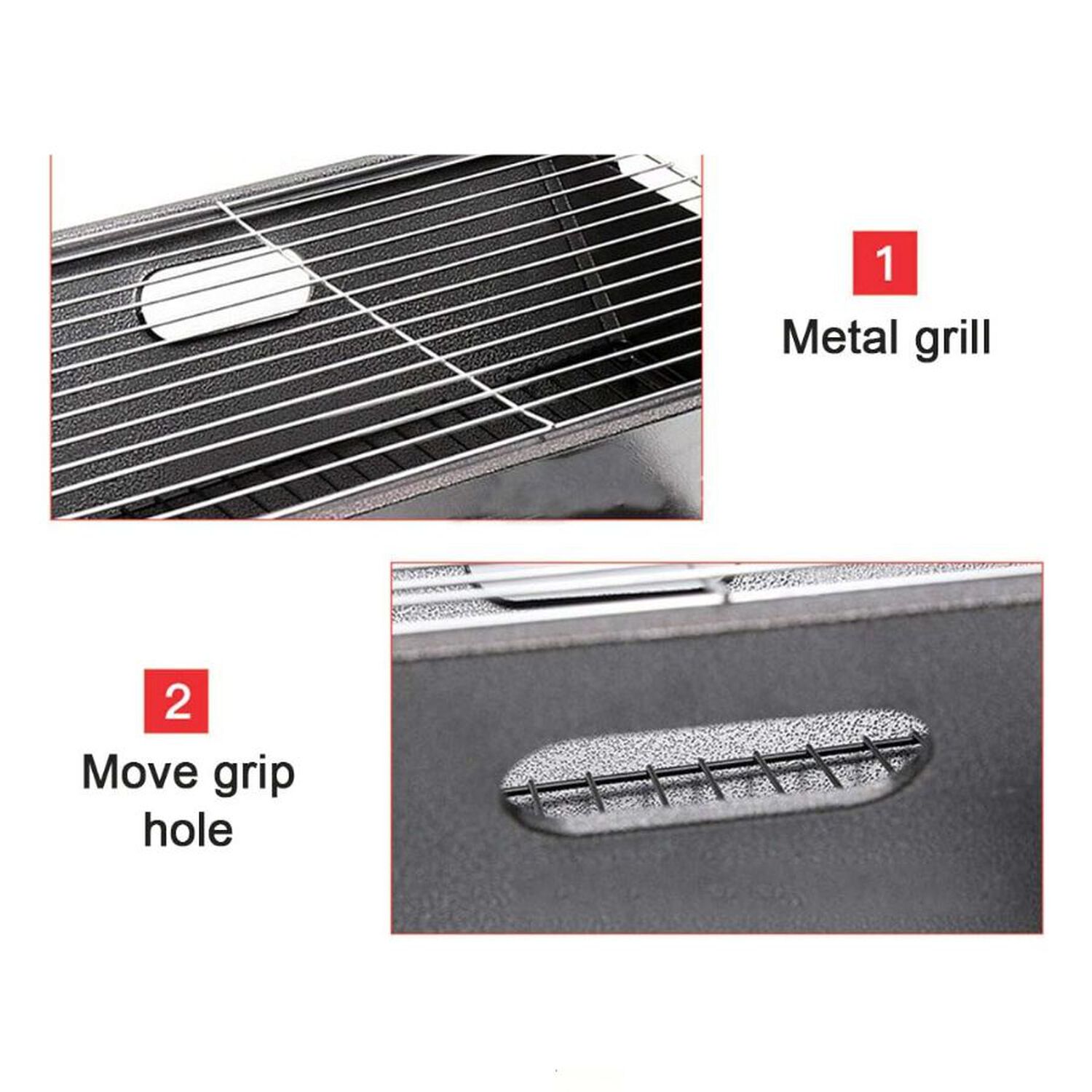 Parilla Port&aacute;til De Carb&oacute;n Plegable Para Barbacoa image number 3.0