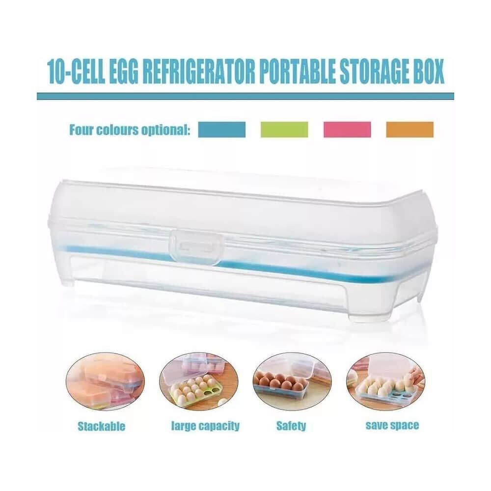 Caja De Almacenamiento De Huevos 10 Uds image number 2.0