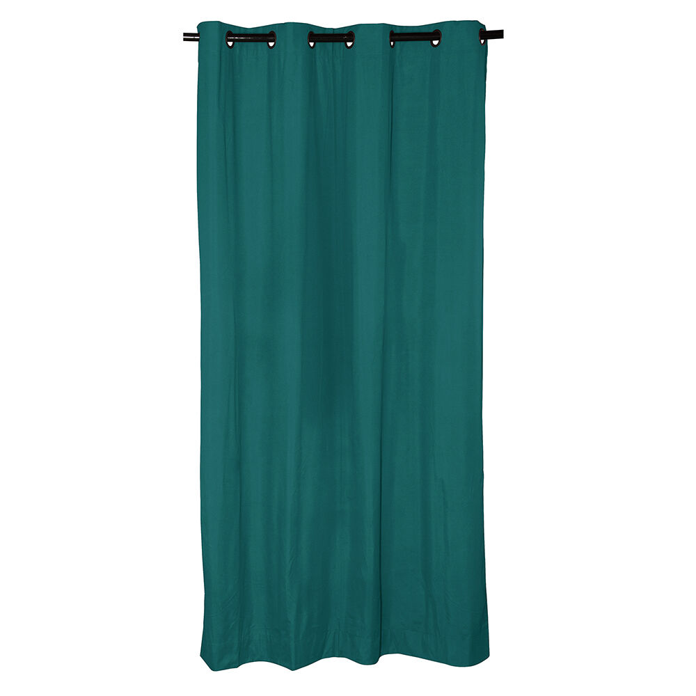 Set 2 Cortinas Bo Microfibra Turquesa 140x225 image number 1.0