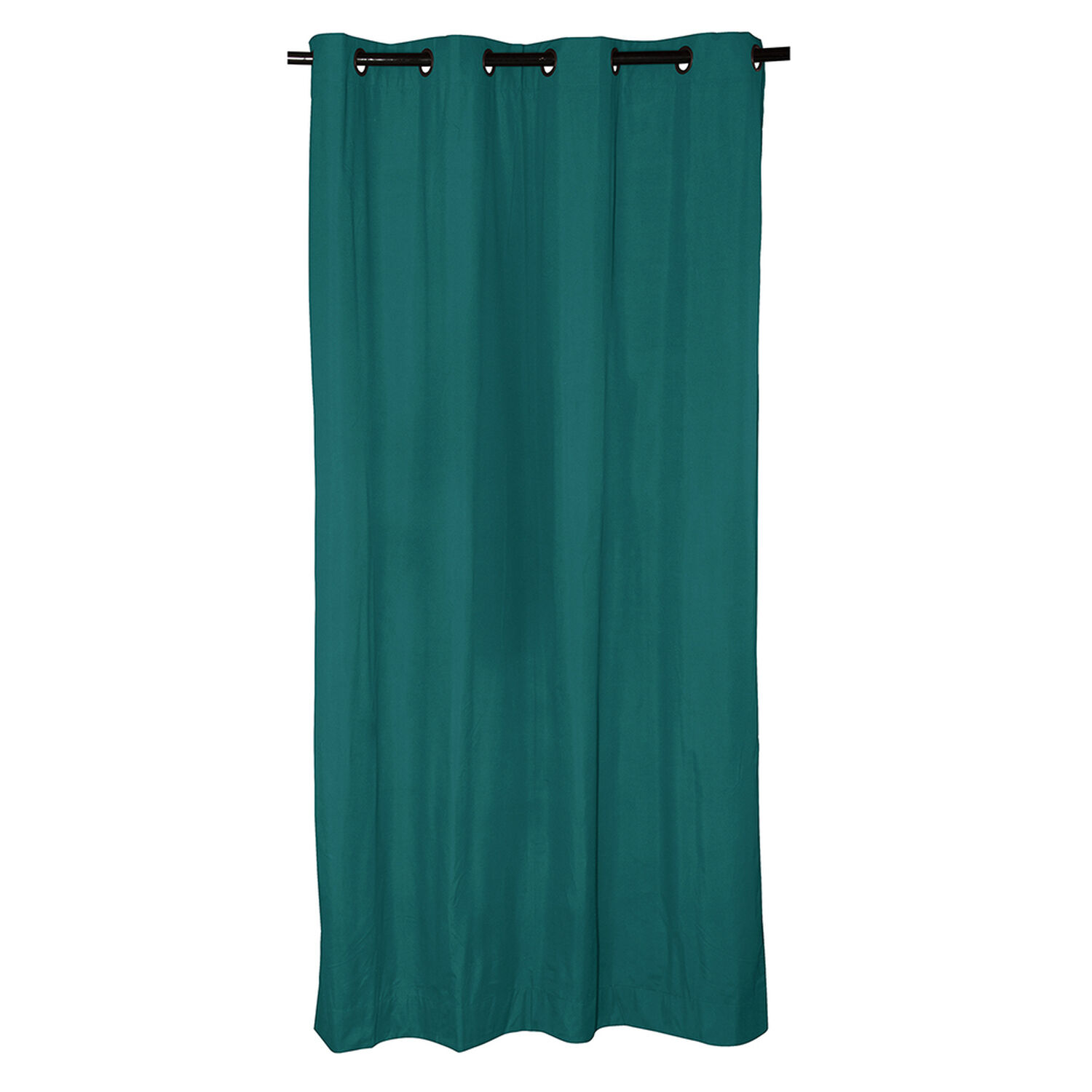 Set 2 Cortinas Bo Microfibra Turquesa 140x225 image number 1.0