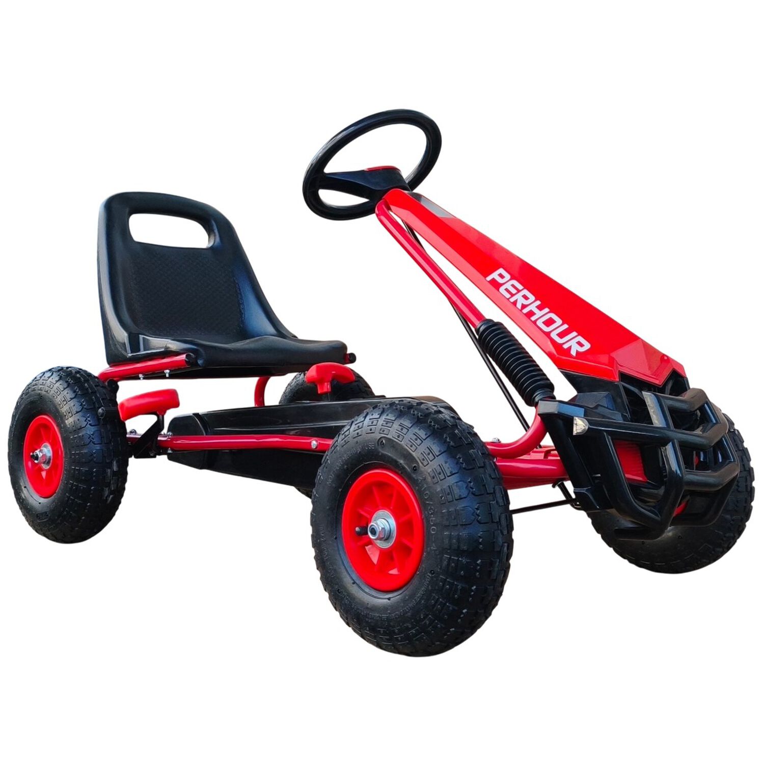 Gokart A Pedales Con Rueda Goma Rojo image number 0.0