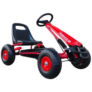 Gokart A Pedales Con Rueda Goma Rojo