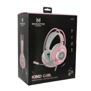 Audífonos Gamer Rosado Iluminación Kind Girl Monster - Ps
