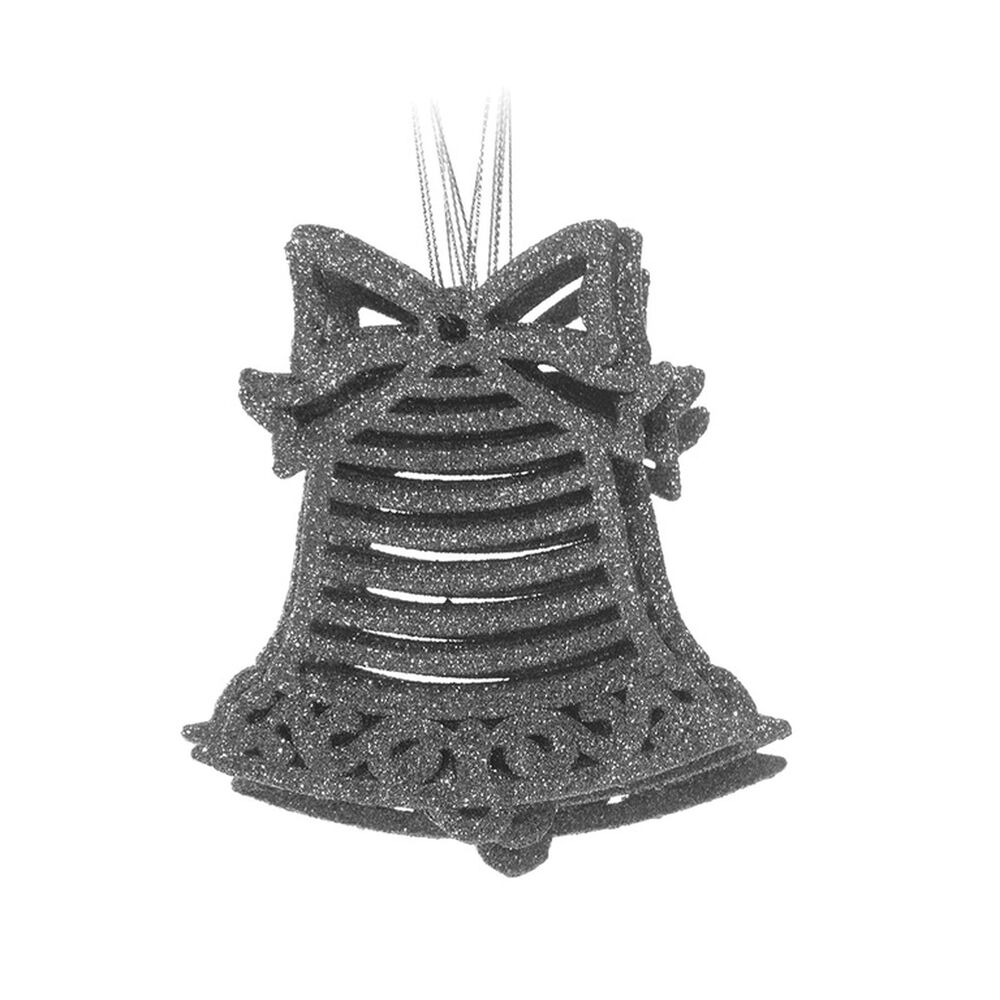 Adorno De Navidad Casaideal Campana Plateada image number 0.0