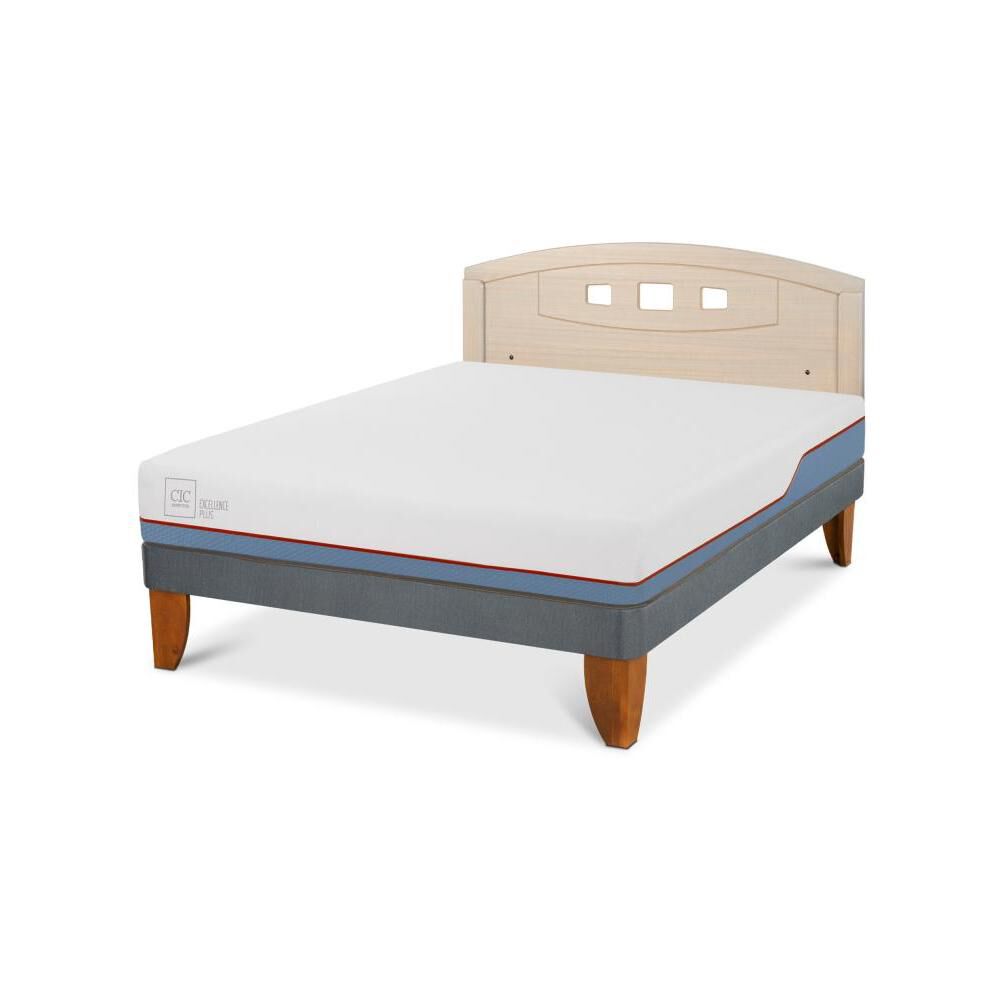 Cama Europea Cic Excellence Plus / 2 Plazas / Base Normal + Respaldo image number 2.0