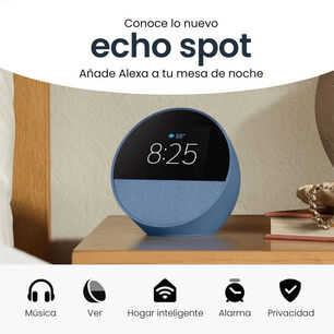 Amazon Echo Spot &Uacute;ltima Generaci&oacute;n 2025 Alexa Color Azul