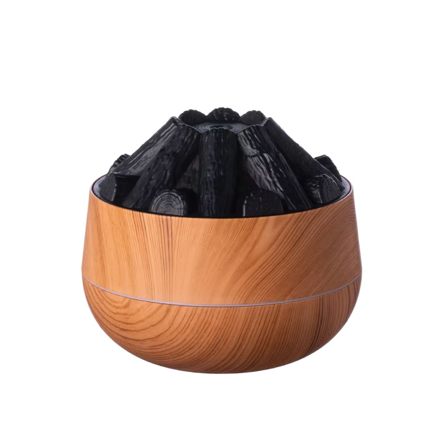 Humidificador Difusor Aromas Led Decorativo Efecto Maderas image number 1.0