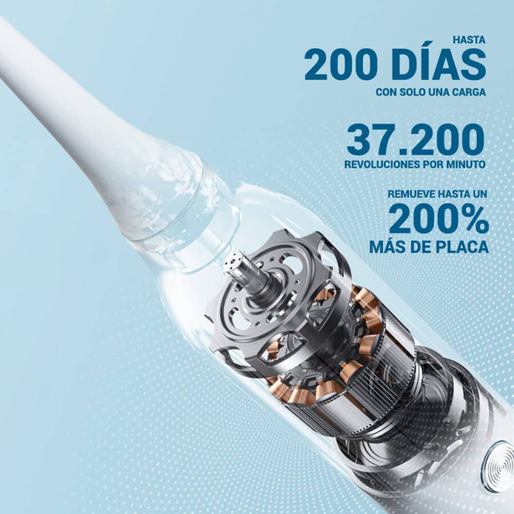 Cepillo El&eacute;ctrico Ultras&oacute;nico Recargable Osoji T100 image number 5.0