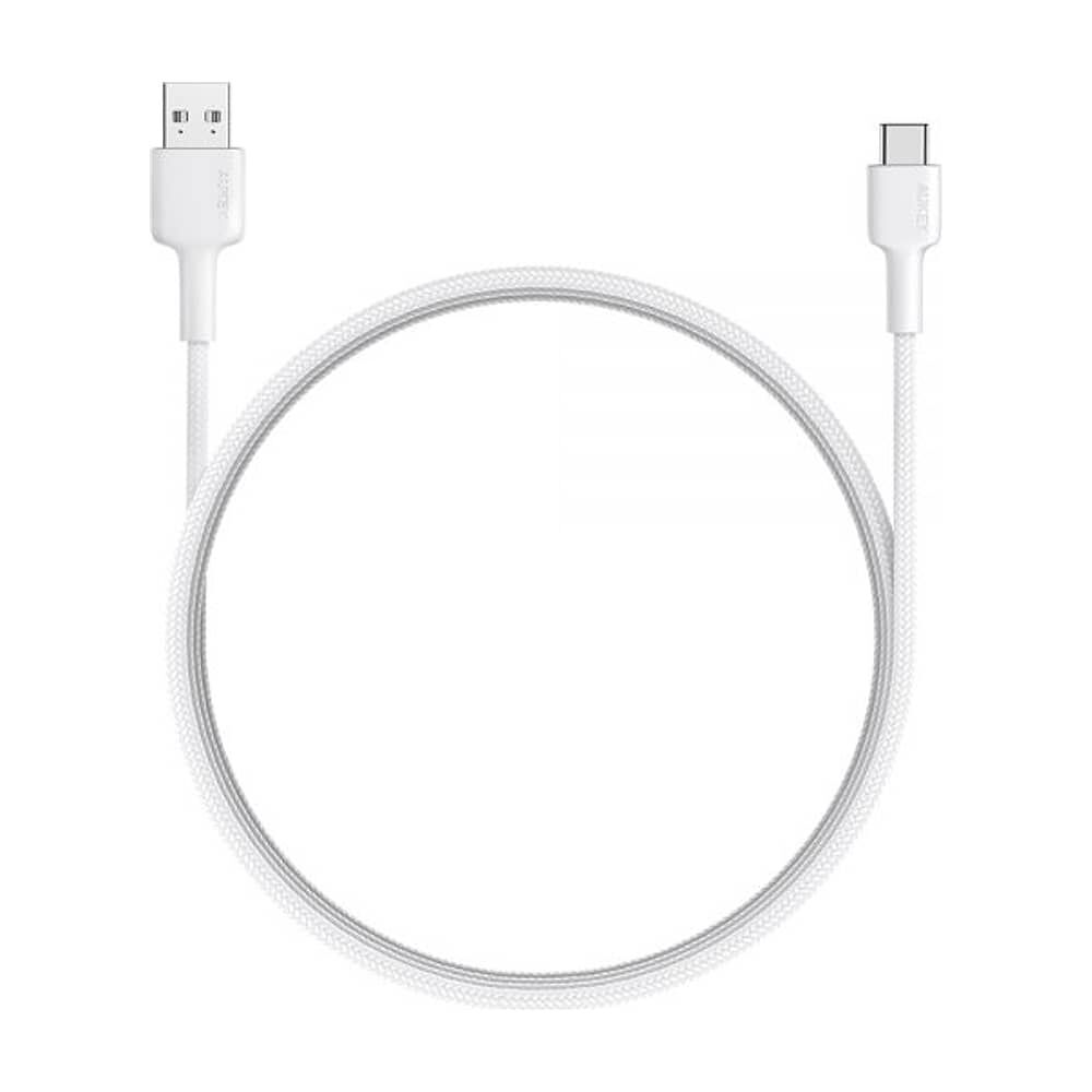 Aukey Cable Trenzado Nylone Usb 2.0 A Usb-c 0,9m Blanco Cb-cd30-w image number 1.0