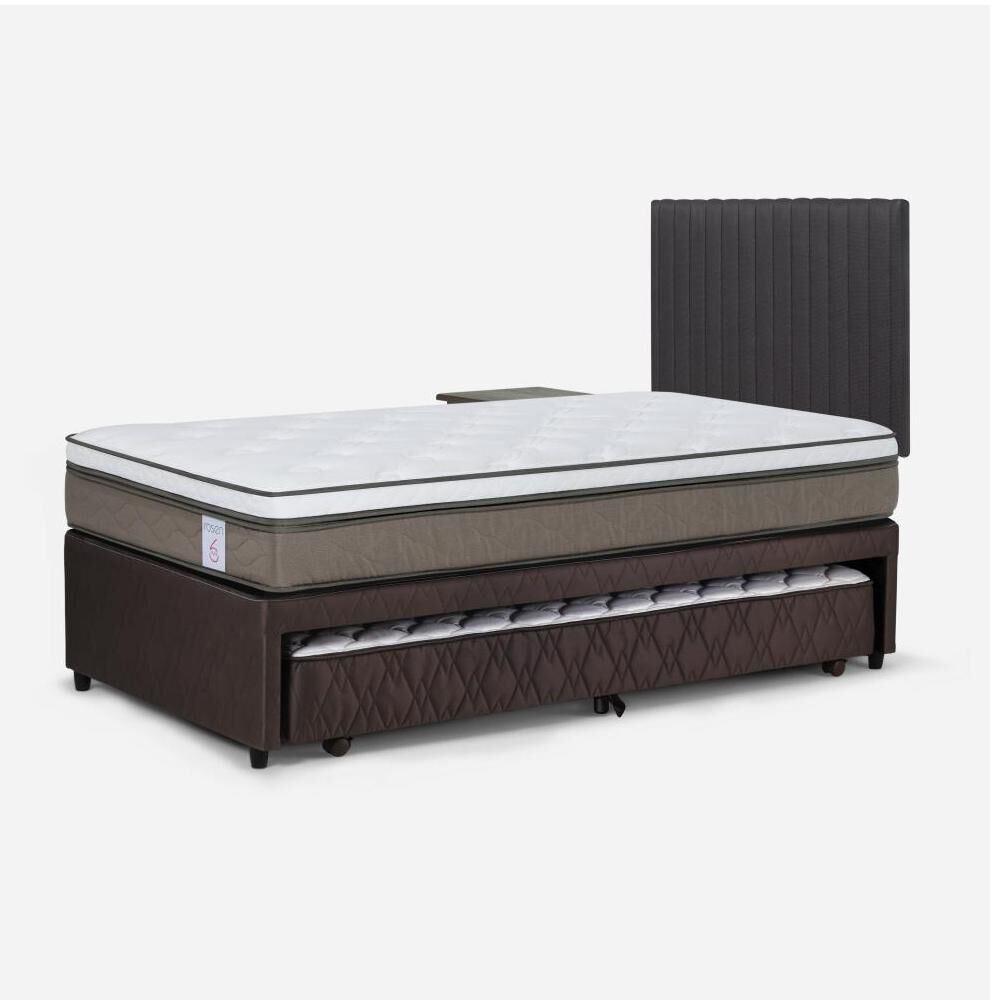 Cama Nido Rosen New Style 6 / 1.5 Plazas / Base Normal + Set De Maderas image number 1.0